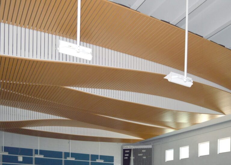 How a Wood-Slatted Ceiling Enhances the Ambiance of Your Commercial Space –  Rulon International